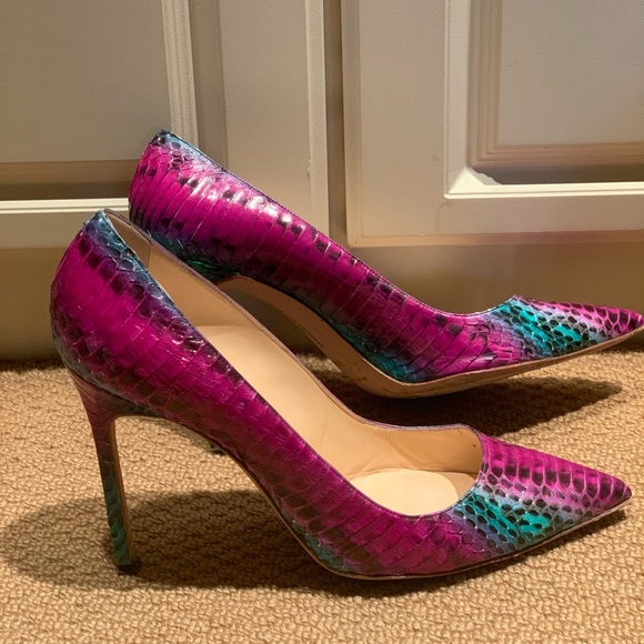 Manolo Blahnik Shoes - Snake Skin Manolo Blahnik Pumps